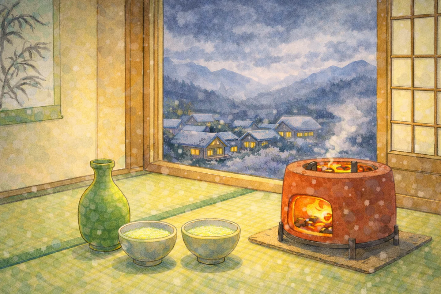 晚来天欲雪，能饮一杯无